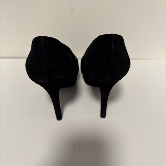 Prada black pointed toe suede heels - Picture 4 of 8